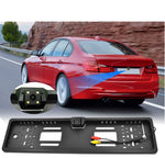 Cameră marșarier cu suport pentru placă + Cameră auto 4K cu vedere nocturnă și monitorizare 24/7