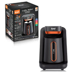 RAF 147H Mașină de cafea grecească 600W cu Capacitate 300ml Negru