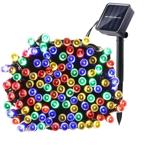 Set 3 x Instalatie solara 100 LED - diferite culori