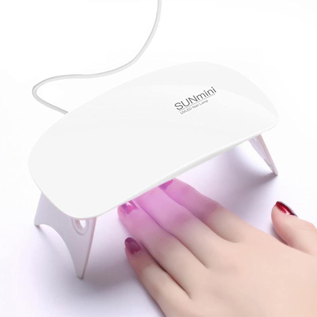 Organizator pentru cosmetice, cu sertare, incapator + Mini lampa UV pentru unghii CADOU