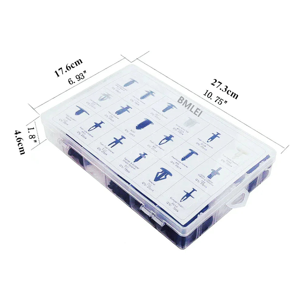 Trusa auto cu 415 cleme pentru fixare universala