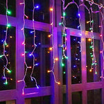 Instalatie LED tip franjuri 12m, de exterior, multicolora