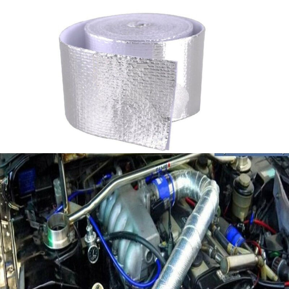Set 2 x Banda adeziva izolatoare din aluminiu, 10 cm x 5 m