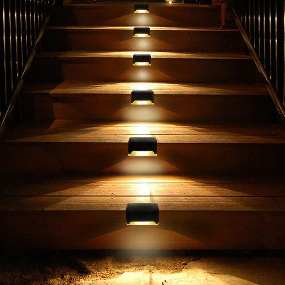 Set 4 x Mini lampa solara, LED, pentru scari