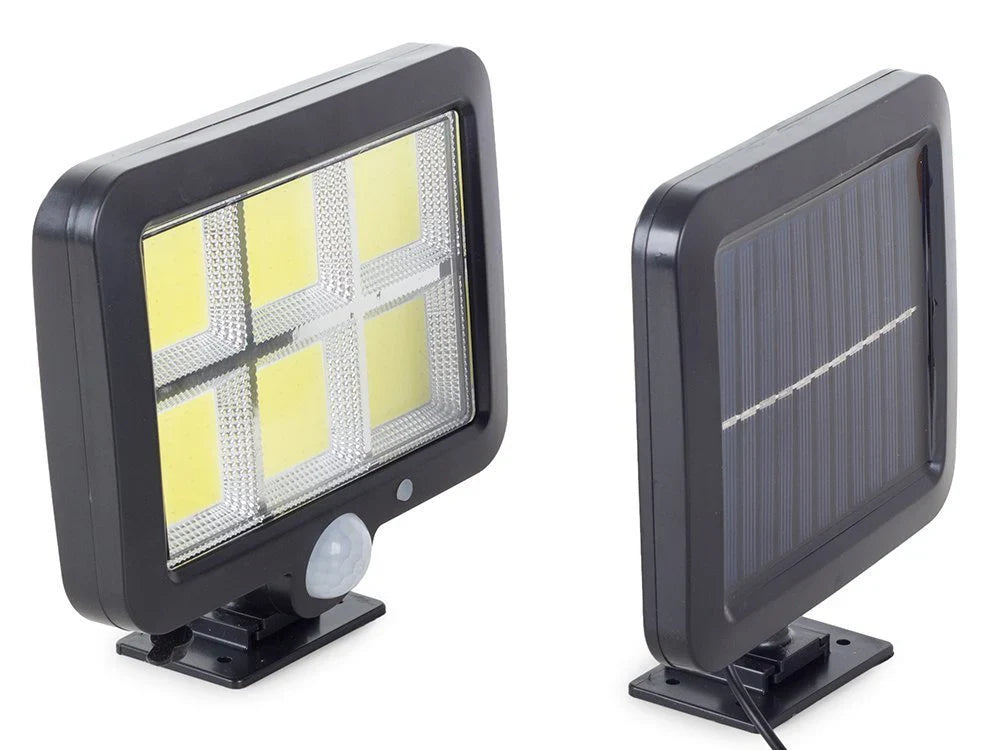 Set 4 Lampa 100 Led Cob putere 100W cu incarcare solara si senzor de miscare
