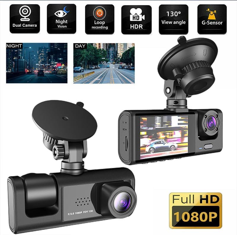Cameră marșarier cu suport pentru placă + Cameră auto 4K cu vedere nocturnă și monitorizare 24/7