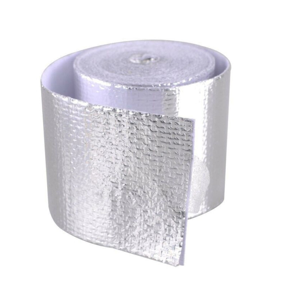 Set 2 x Banda adeziva izolatoare din aluminiu, 10 cm x 5 m