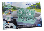 Ventilator Portabil de Masă Dublu Solar Alb USB