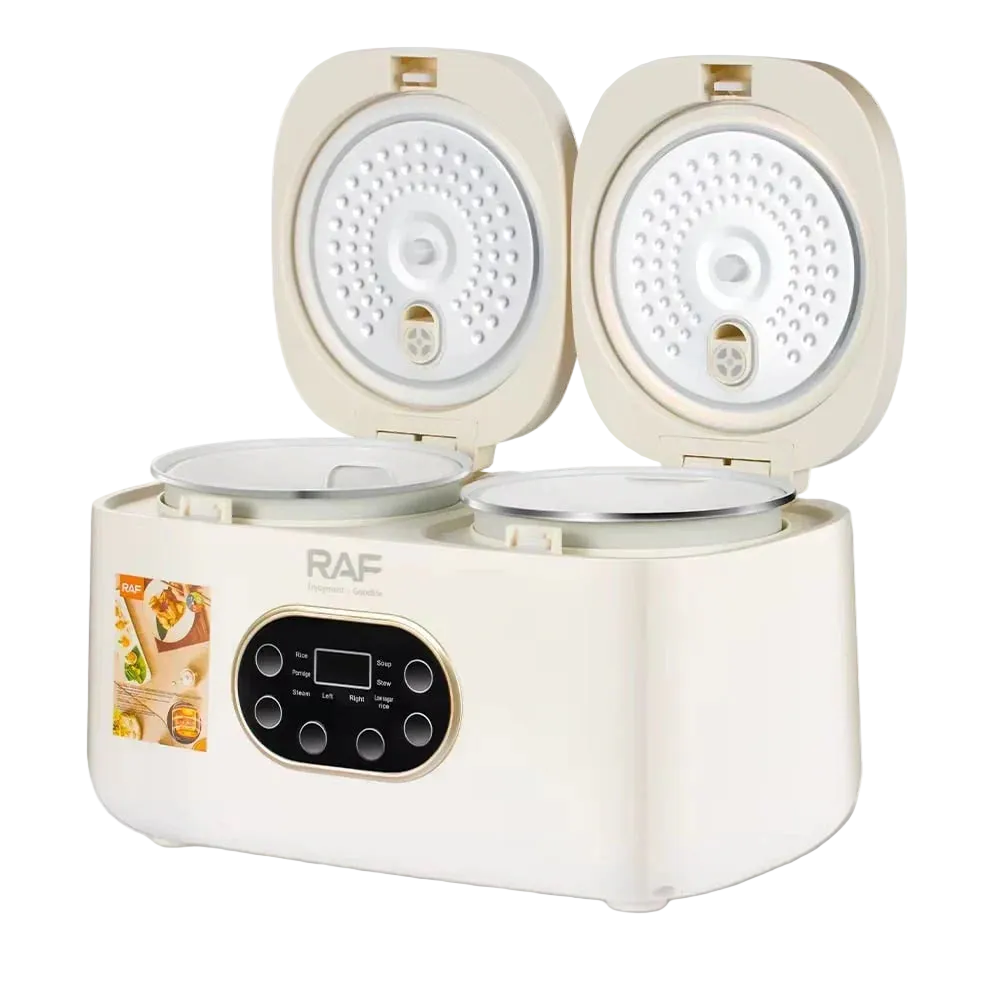 Aparat electric multifunctional rice cooker, RAF R5419, 800W, 4L, 14 functii, 2 compartimente