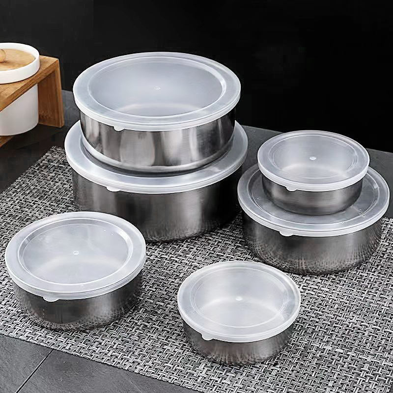 Tocător Electric 3L 1000W din Inox + Set 5 Caserole Metalice cu Capac CADOU