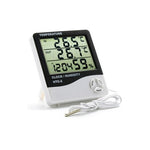 Ceas electronic de birou, cu ecran LCD ce indica temperatura si umiditatea