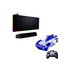 Mouse Pad pentru jocuri RGB (80x30cm) – Impermeabil, antiderapant + Mașină cu telecomanda pentru cățărare pe perete