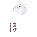 Set: Lampa UV LED Sun X, 54W+ Freza electrica manichiura/pedichiura 20000 RPM