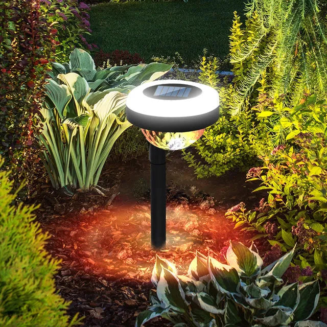 Set 4 x Lampa solara Smart RGB / Alb cald