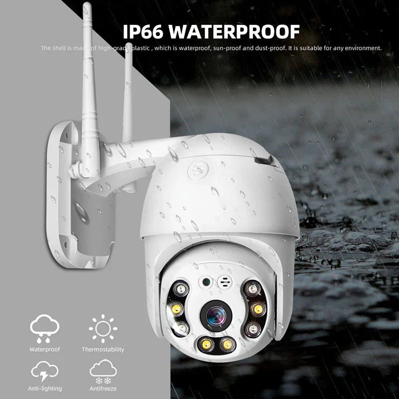 Set 2 x Camera Supraveghere FULL HD 1080P, vedere nocturna, WIFI si 2 carduri microsd 32 GB