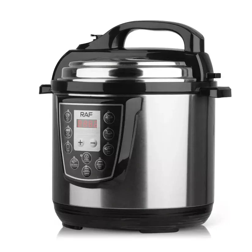 Oală Electrică Sub Presiune RAF R.177, 6L, 1000W, multifuncțională și multiprogramabilă, Oțel Inoxidabil