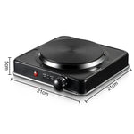 Plită Electrică Ceramică RAF R.8010AB, 1000W, controltemperatură și protecție la supraîncălzire