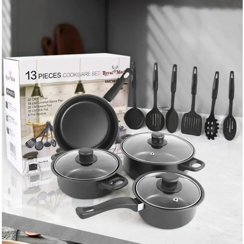 Set oale si ustensile bucatarie, 13 piese