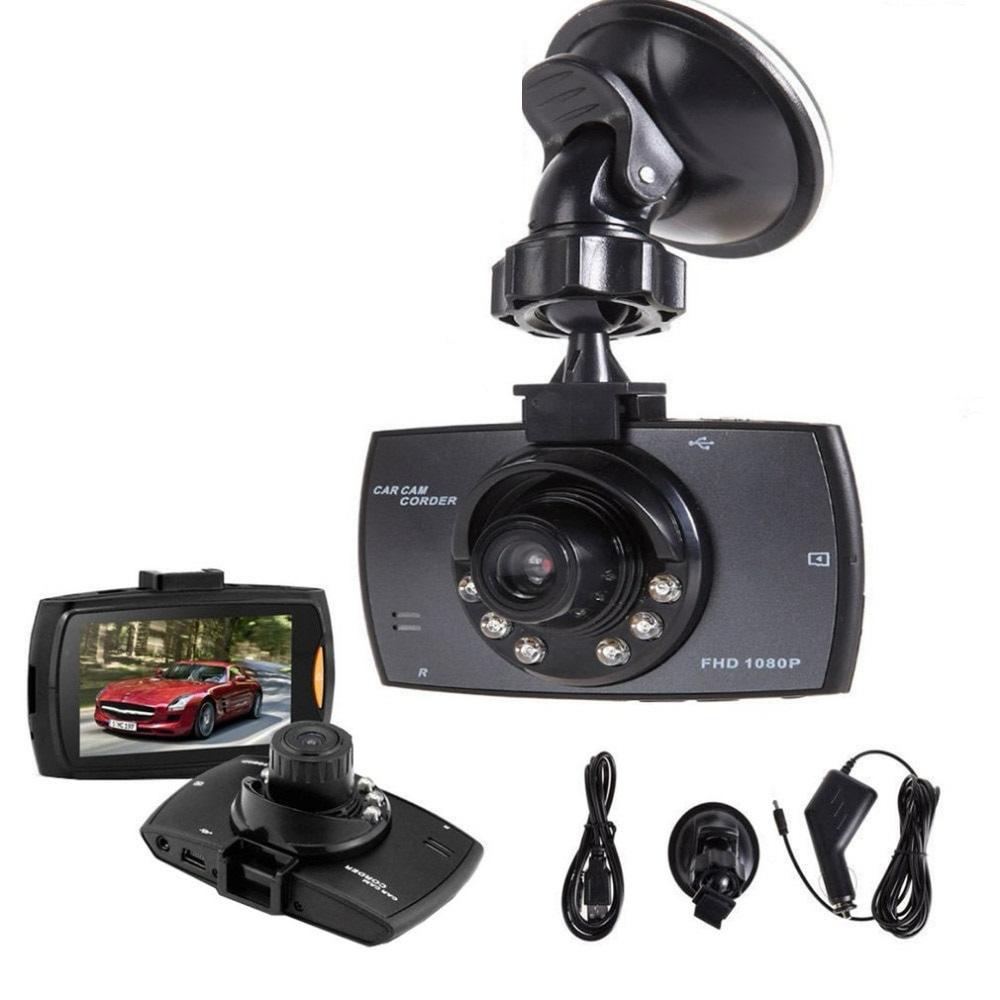 Camera auto DVR, 2.4 inch, HD, filmare noaptea + Kit polish faruri, discuri abrazive, pasta, bureti, restaurare faruri