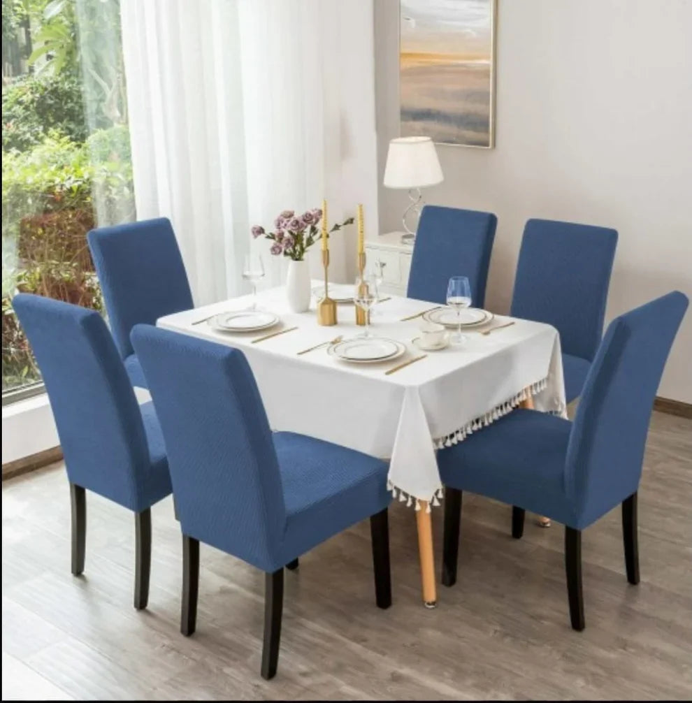 Set 6 huse elastice pentru scaun din lycra