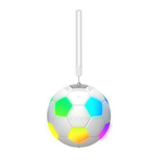 Boxă Bluetooth Portabilă în Formă de Minge de Fotbal, cu Lumini RGB și Încărcare USB-C, Portocaliu / Negru