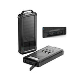 Baterie externa cu incarcare solara si 3 cabluri de incarcare incluse