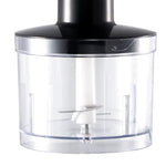 Blender RAF R3007, 4 in 1, 1600W, cu recipient de 500ml, vas de 600ml, tel si lame din otel, 2 viteze, argintiu-negru