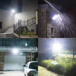 Proiector LED exterior 200W cu panou solar, telecomanda cu functii multiple