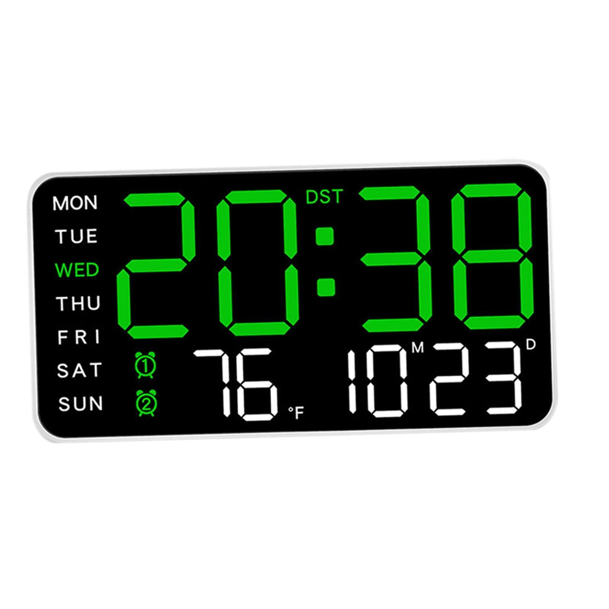 Ceas digital de perete, versatil, LED, cu alarma, calendar si termometru