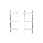 Set 2x Suport multifunctional, cu 3 polite, pentru depozitare, pentru baie sau bucatarie