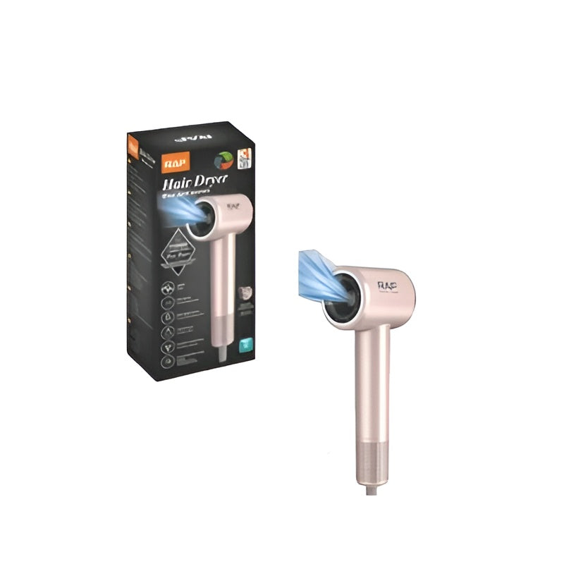 Uscator de par cu ioni negativi, RAF R4503G, 1600W, 2 viteze, buton de aer rece, 1 cap magnetic inclus