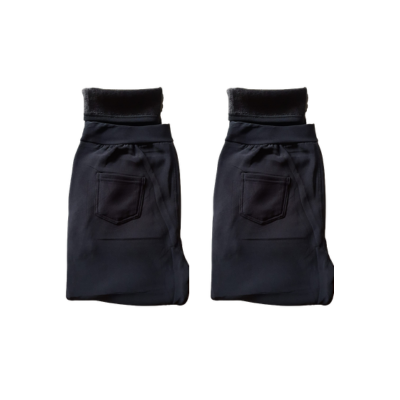 Set 2 x Pantaloni imblaniti, cu buzunare laterale si dorsale- marimi mari