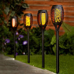 Set 8 x Lampa solara tip torta cu efect flacara 51.5 cm