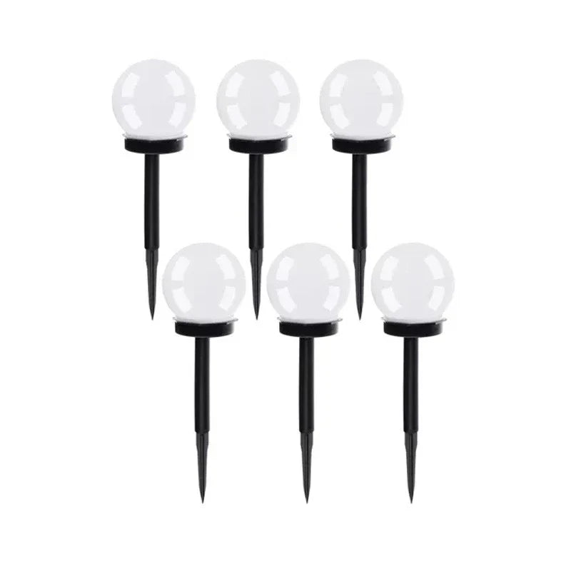 Set 6 lampi solare pentru alei, senzor amurg, LED cu lumina rece, timp de lucru 6 ore