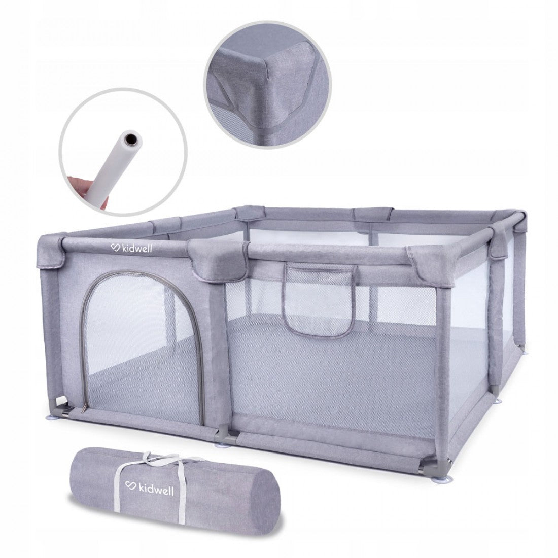 Loc de joacă copii tip țarc 130x130, model Kidwell Fanko