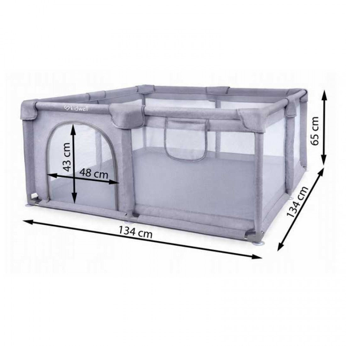 Loc de joacă copii tip țarc 130x130, model Kidwell Fanko