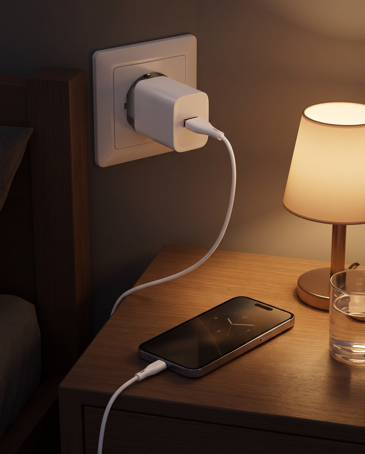 1+1 CADOU Încărcător Rapid 45W, Cablu 3 în 1 USB-C / Lightning / Micro USB Inclus, Port USB-A, Ștecăr European – Alb