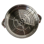 Oala electrica multifunctionala, Hoffmans HM-3031, 1500W, 32cm, sub presiune, material antiaderent, 5 trepte, roz-argintiu