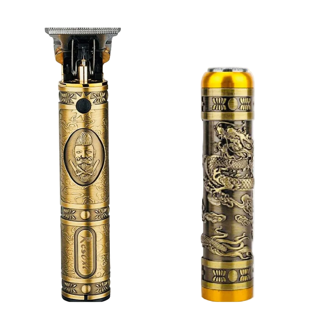 Set 2 in 1 Masina de Tuns + Shaver Ras cu precizie pentru Contur, fara Fir, Lame din Inox si Incarcare USB