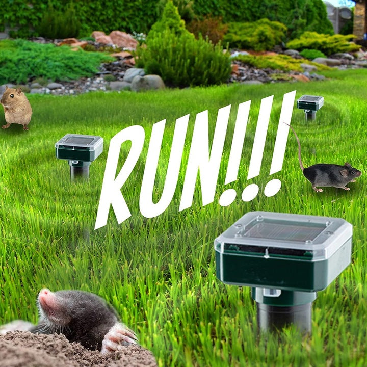 Set 4 x Aparat pentru alungat rozatoare, efecte sonore si vibratii