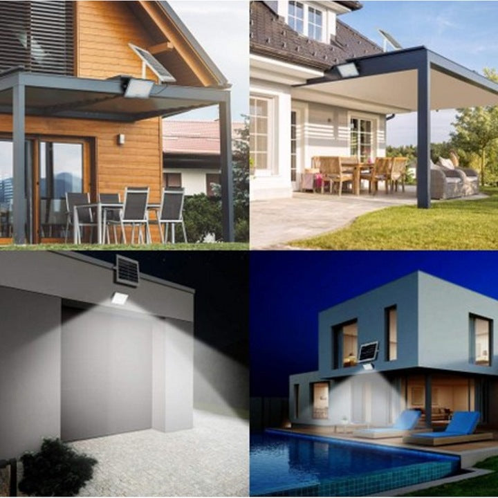 Proiector cu Panou Solar Jortan Blue 400W