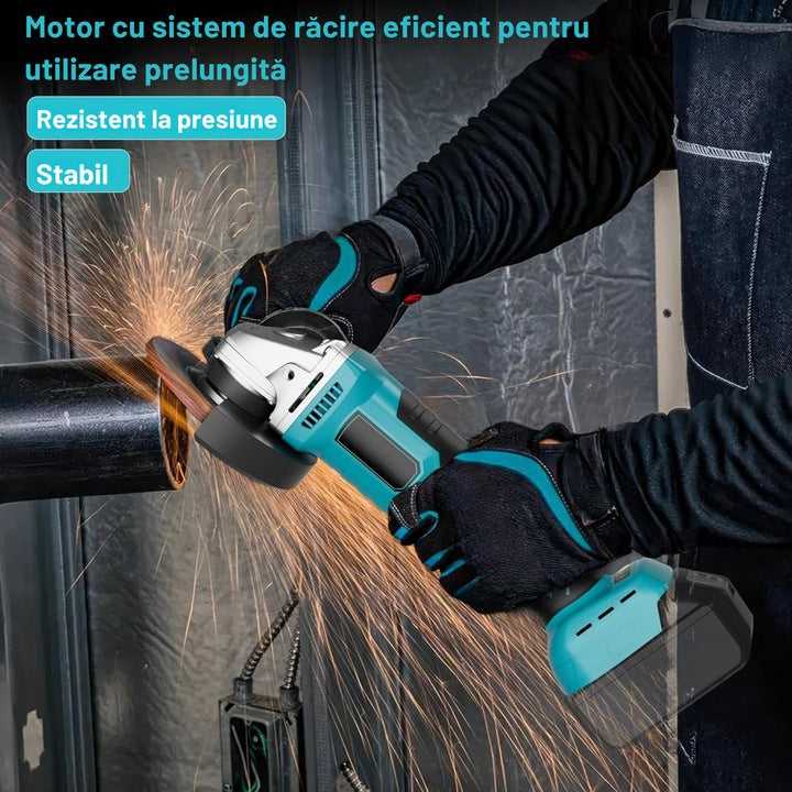 Cheie de impact si Polizor Unghiular fara fir, Masina de gaurit si insurubat, flex, 2 acumulatori 36V 8.0Ah, Valiza Transport, Scule Profesionale