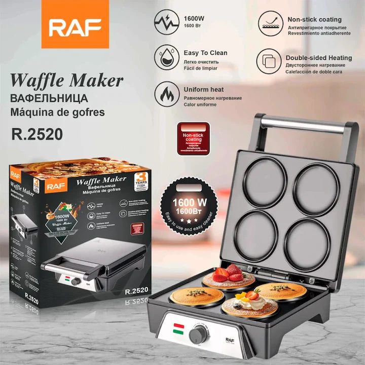 Aparat de clatite RAF, otel inoxidabil, 1600W, 320x300x180mm