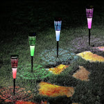 Set 6 x Lampa Solara Decorativ Pentru Curte Si Gradina, De Exterior, Cu Tarus