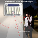 Set 3 x Lampa solara de perete cu senzor de miscare, impermeabila IP65, 90 LED-uri, alba