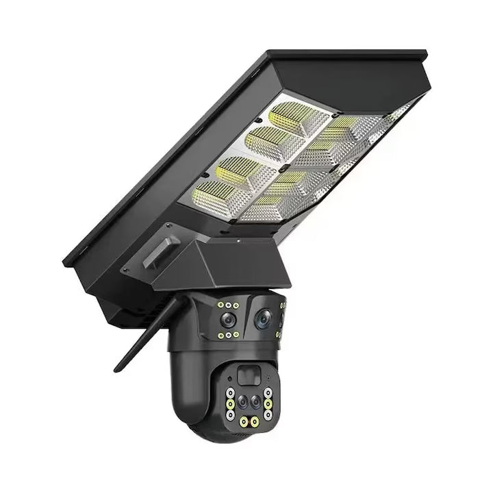 Cameră de securitate solară V380 – 16000mAh, zoom 10x, urmărire mișcare, audio bidirecțional