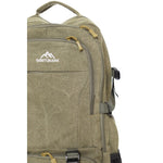 Rucsac munte/drumetie, kaki, 5 compartimente, material textil, 45 l, 60x35x20 cm