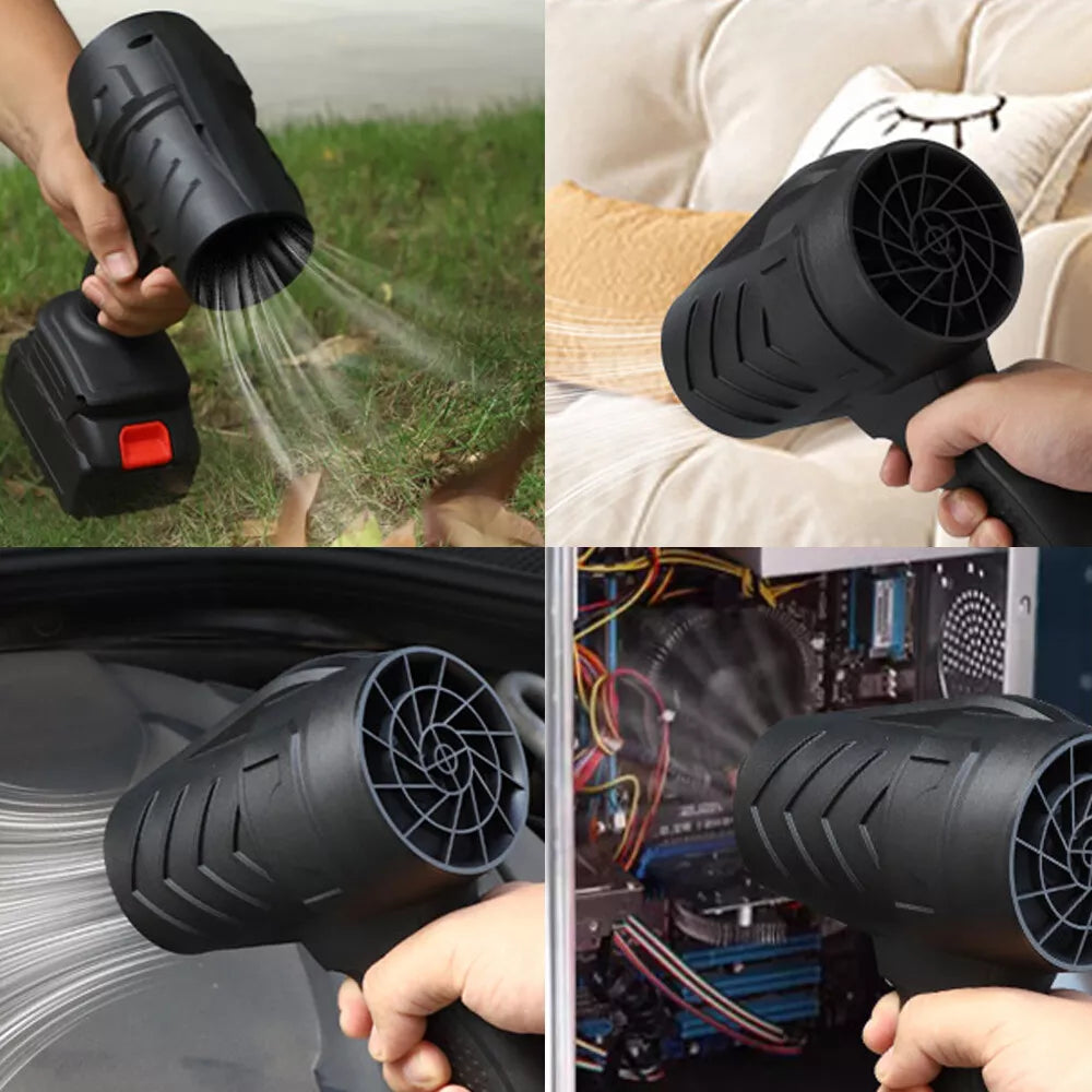Suflanta de Aer Portabilă - Putere Mare, Fără Fir, cu acumulator, pentru Îndepărtarea Prafului, Apei și Zăpezii + 1 ACUMULATOR CADOU