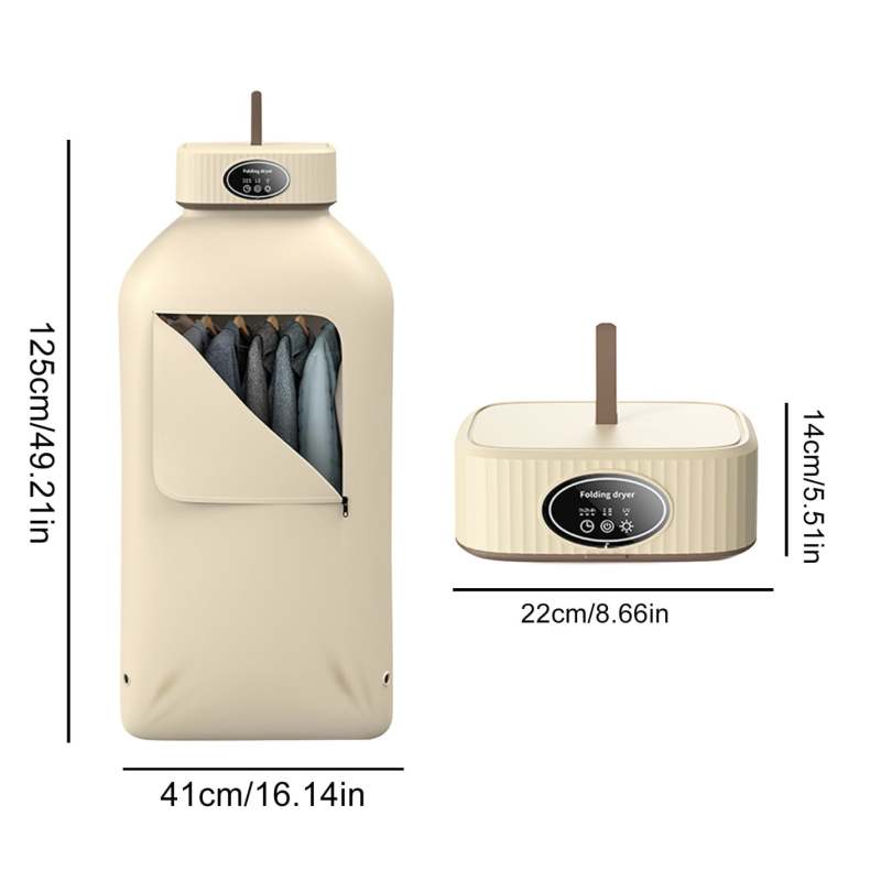 Uscator de rufe electric incorporabil 10Kg control touch screen pliabil protectie supraincalzire
