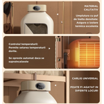 Uscator de rufe electric incorporabil 10Kg control touch screen pliabil protectie supraincalzire